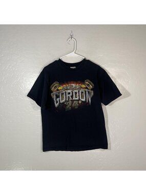 Jeff Gordon Shirt Mens Medium Black NASCAR Chase Authentics Tee Hendrick 24